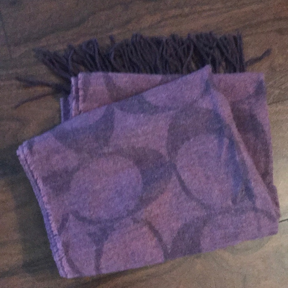 Coach purple scarf